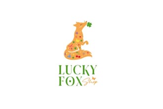 design lucky fox shop logo