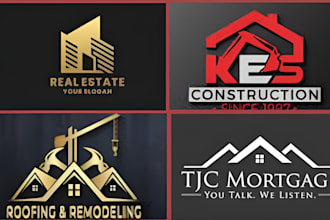 real estate logo property construction mortgage real estate
