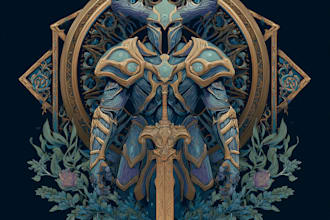 design awesome rpg fantasy or sci fi logo for you