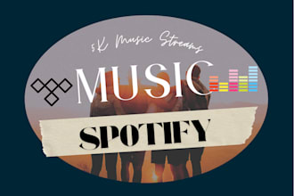 run spotify ads for new spotify 5k streams, spotify promotion, tidal deezer prom