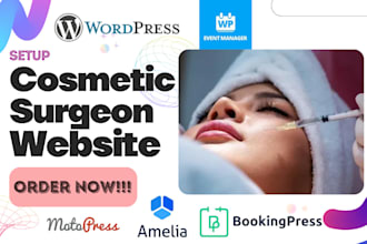 design plastic surgeon reconstructive dentist cosmetic surgery botox website