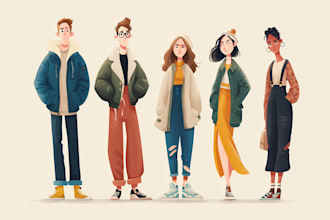 design character vector illustrations