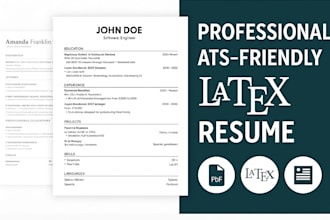 build an ats compliant, visually polished resume in latex