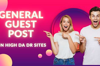 do guest post on general site with high da