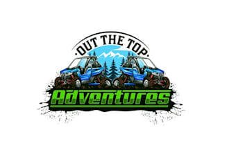 design unique adventure new recreational business logo