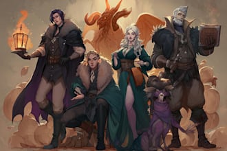 draw your dnd party