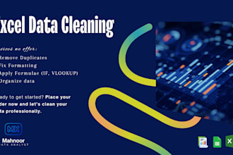 clean and format excel data