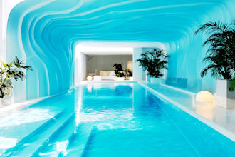 do garden design, 3d landscape and pool of swimming