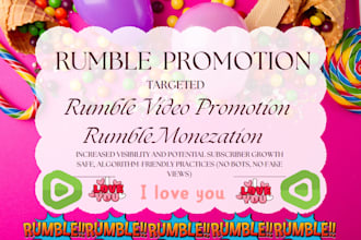 do rumble channel rumble video promotion, streaming views and monetization