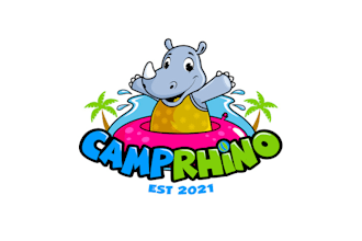 design mascot cartoon fun camp rhino logo
