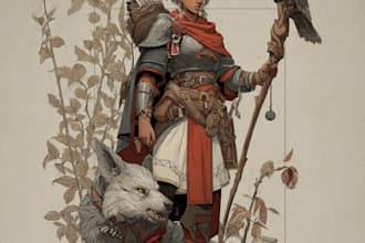 illustrate your ttrpg oc, vtm, fantasy, dnd character art