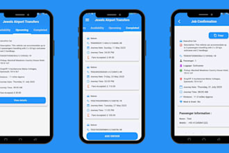 develop ride hailing, taxi or cargo booking app and web with gps tracking
