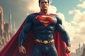 draw superhero character for you