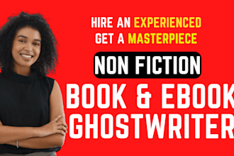 ghostwrite book or ebook, KDP ghost book writer, nonfiction