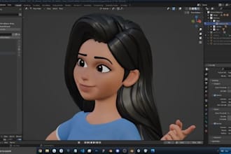 3d cute character,cartoon model,3d funko pop,3d cartoon sculpt,blender model,stl