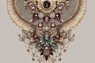 draw jewelry 3d designs ready for production
