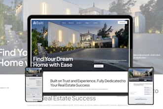 create a real estate property listing website with booking and inquiry form