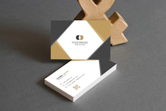 do minimalist and elegant business card design for you