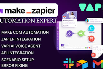 do make com automation make com vapi ai calling agent voice agent zapier expert
