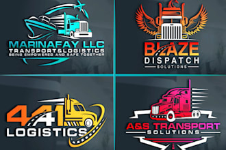 design modern trucking, transport, logistics and towing logo for your company