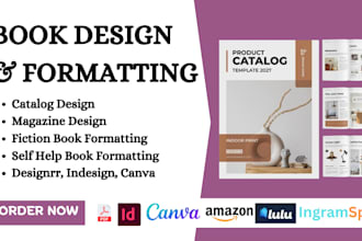 do product catalog, catalog design, canva ebook, magazine on indesign, designrr