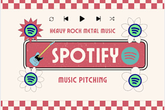 promote your spotify rock metal playlist to the quality and popularity