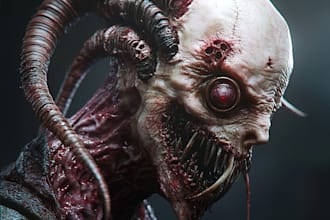 fantasy horror and fantasy horror character