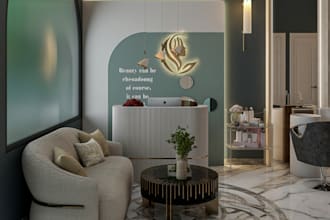 retouch 3d salon shop interior,luxury beauty spa,treatment room,wellness center
