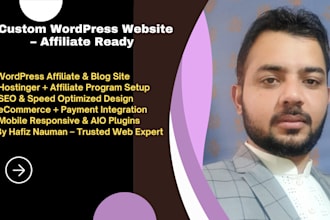 build your wordpress affiliate, blog site, or hostinger affiliate program