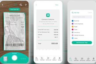 build ai ocr scanner app, receipt, document, cards, ai plate license scanner app