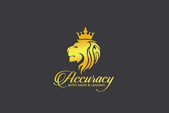 design pictorial attract auto sales leasing logo