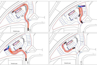 provide vehicle swept path analysis using autotrack software