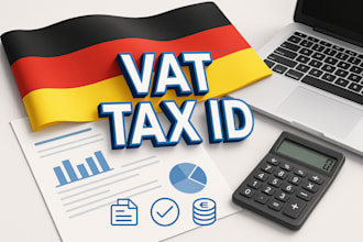 apply for german vat tax id and file vat returns for you
