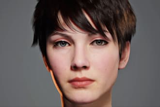 high fidelity 3d nsfw model,metahuman,ue5 creature,3d avatar character,cad,loop