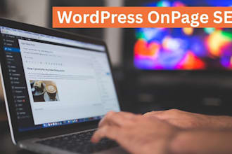 do wordpress onpage SEO and technical optimization of your website
