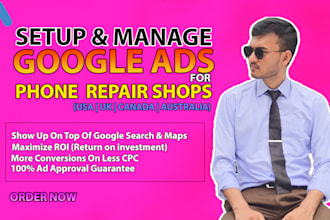 run google ads for your cell phone and computer repair shop