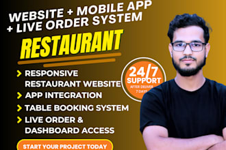 build your restaurant website with online food ordering and table booking system