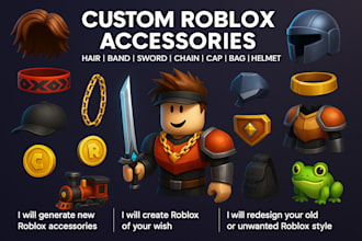 design unique roblox accessories with custom 3d details