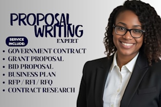 find rfps and write government bids, proposals, and grants