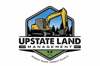 do custom real estate, construction, concrete, excavation logo