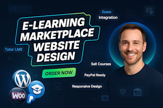 build a marketplace lms website, wordpress lms website with tutor lms