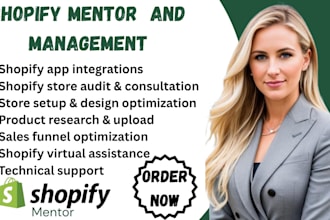be your online shopify marketing mentor shopify coach shopify virtual assistant