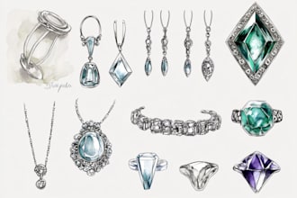 draw any type of complexity jewelry sketch