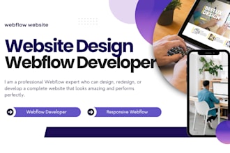 redesign modern website figma to webflow expert