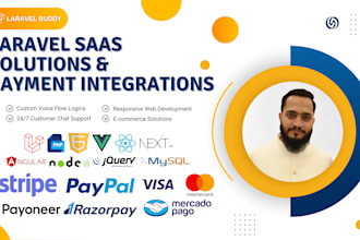 build laravel saas with payment gateway integration and automated billing