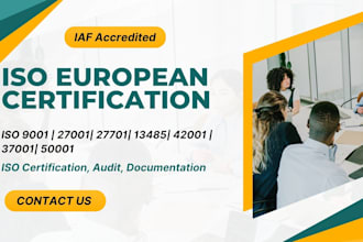 provide iso 9001, 14001, 45001, 27701, and 13485 iaf accredited