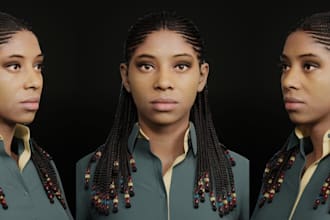 metahuman 3d real hair,avatar for web3,weapon design,3d pets model,cc4 character