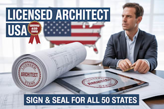 usa licensed architect to sign and seal your construction plans in all 50 states