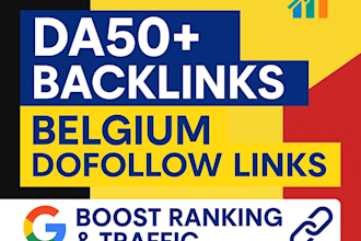 build da50 belgium dofollow backlinks on real be sites