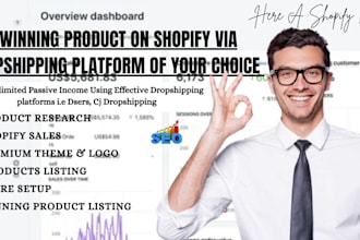 create shopify dropshipping store via autods zendrop temu doba dsers dhgate cj